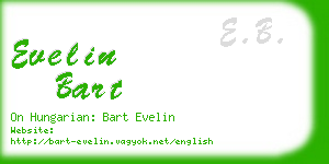 evelin bart business card